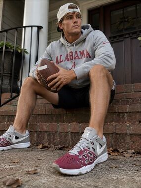 Nike Train Speed 4 Roll Tide Alabama Training Shoes Men’s 8.5 Gray Red College